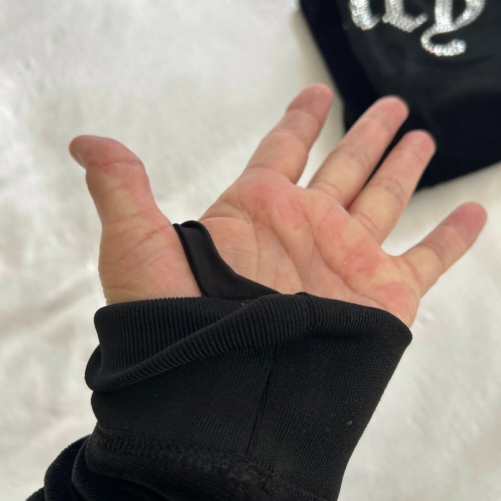 Authentic Juicy Couture Black Velour Track Suit - Picture 4 of 4